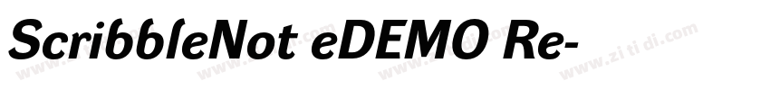 ScribbleNot eDEMO Re字体转换